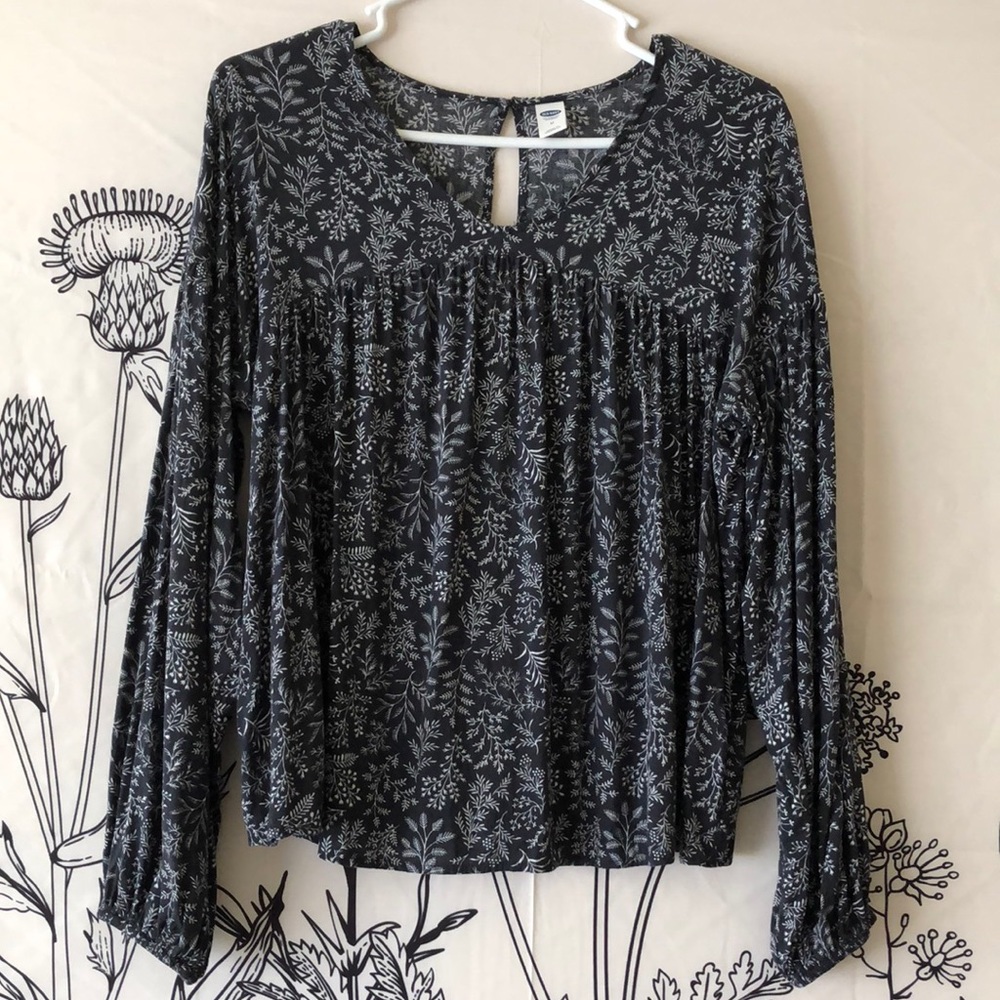Old Navy Long Sleeve Floral Shirt